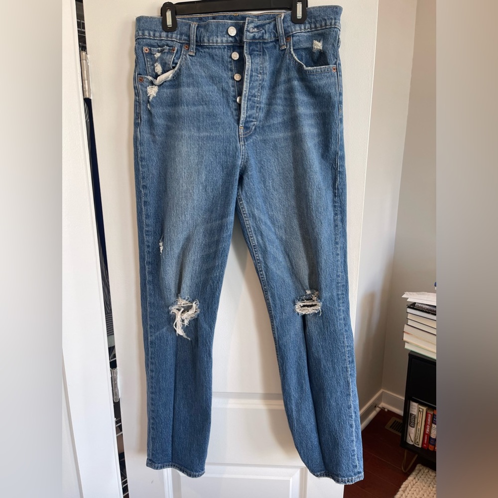 Gap High Rise Cheeky Straight Jeans